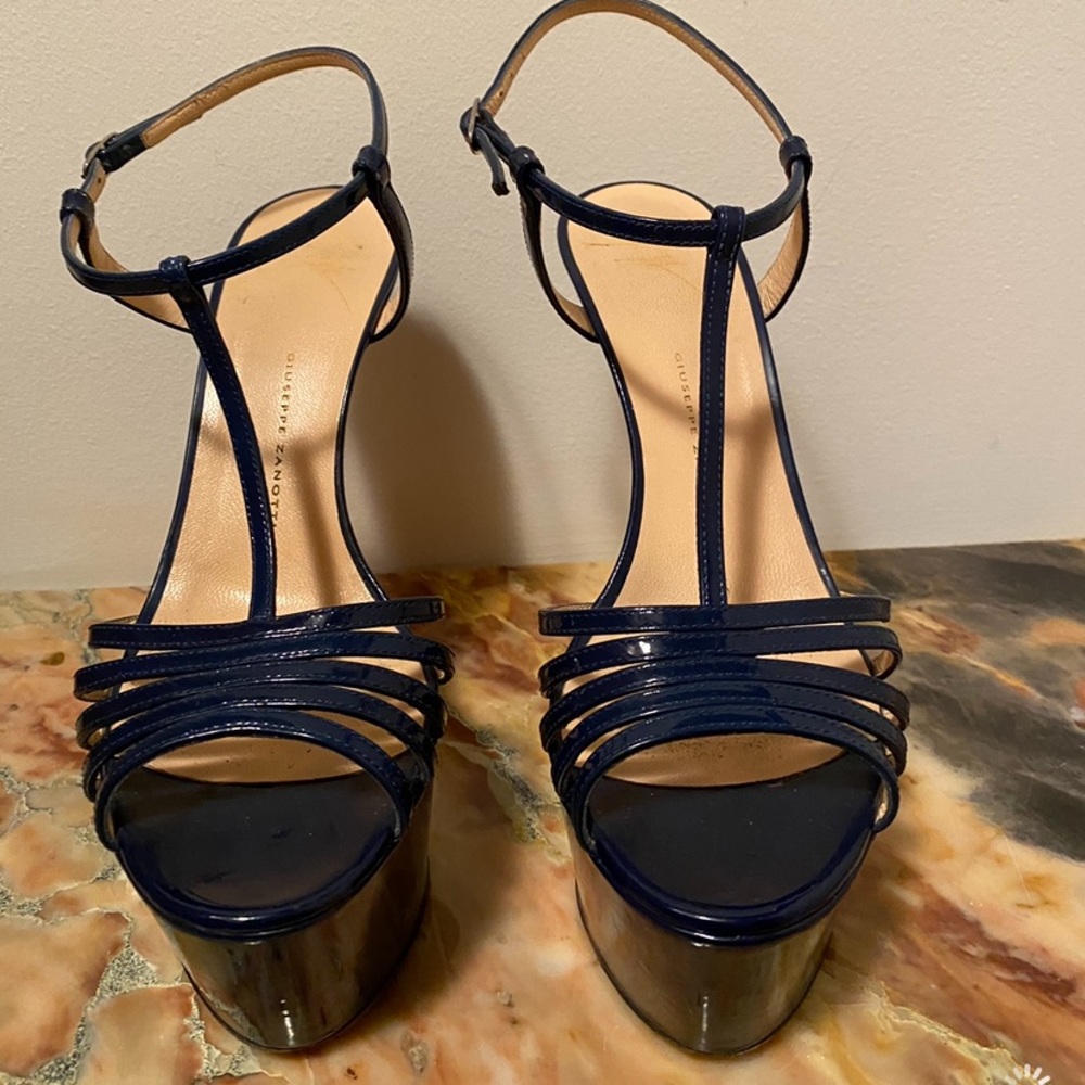 Giuseppe Zanotti Navy High Heels